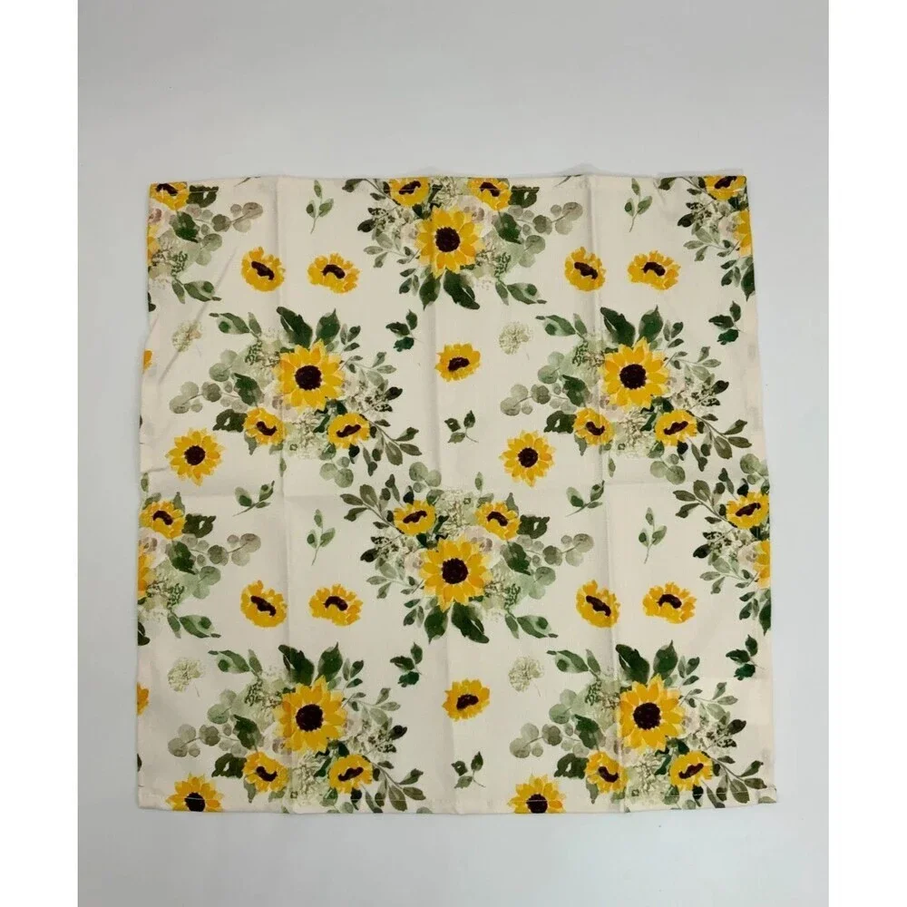 Robert Stanley Set Of 4 Napkins Sunflower Pattern Fall and‎ Thanksgiving Table